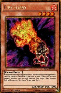 Fire Hand [PGL3-EN022] Gold Secret Rare | Exor Games Bridgewater