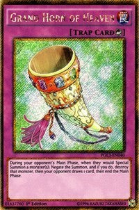 Grand Horn of Heaven [PGL3-EN040] Gold Secret Rare | Exor Games Bridgewater