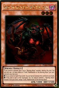 Graff, Malebranche of the Burning Abyss [PGL3-EN044] Gold Rare | Exor Games Bridgewater