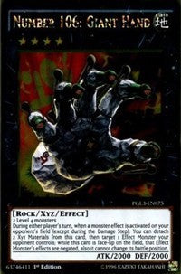 Number 106: Giant Hand [PGL3-EN075] Gold Rare | Exor Games Bridgewater