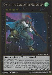 Castel, the Skyblaster Musketeer [PGL3-EN076] Gold Rare | Exor Games Bridgewater