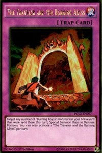 The Traveler and the Burning Abyss [PGL3-EN097] Gold Rare | Exor Games Bridgewater