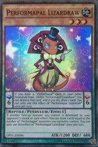 Performapal Lizardraw [OP01-EN006] Super Rare | Exor Games Bridgewater