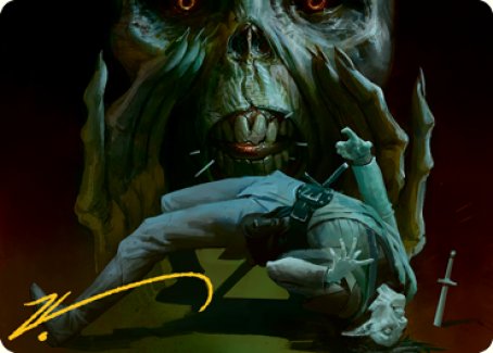 Power Word Kill Art Card (Gold-Stamped Signature) [Dungeons & Dragons: Adventures in the Forgotten Realms Art Series] | Exor Games Bridgewater
