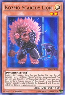 Kozmo Scaredy Lion [SHVI-EN082] Super Rare | Exor Games Bridgewater