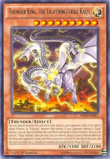 Thunder King, the Lightningstrike Kaiju [SHVI-EN087] Rare | Exor Games Bridgewater