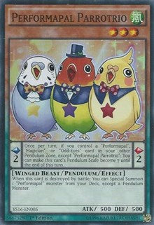 Performapal Parrotrio [YS16-EN005] Super Rare | Exor Games Bridgewater