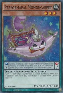 Performapal Momoncarpet [YS16-EN004] Super Rare | Exor Games Bridgewater