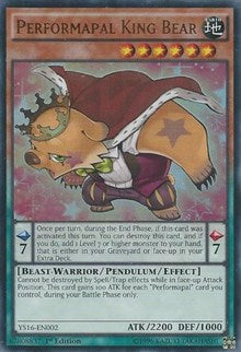 Performapal King Bear [YS16-EN002] Ultra Rare | Exor Games Bridgewater