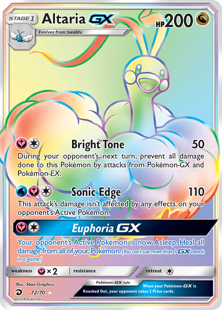 Altaria GX (72/70) [Sun & Moon: Dragon Majesty] | Exor Games Bridgewater