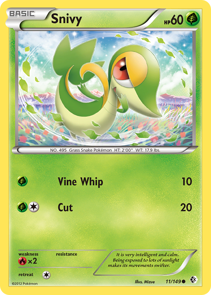 Snivy (11/149) [Black & White: Boundaries Crossed] | Exor Games Bridgewater