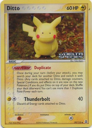 Ditto (39/113) (Stamped) [EX: Delta Species] | Exor Games Bridgewater