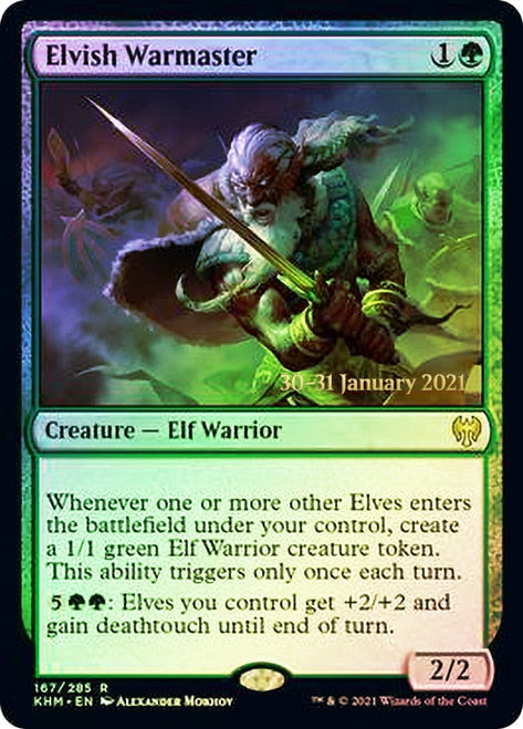 Elvish Warmaster  [Kaldheim Prerelease Promos] | Exor Games Bridgewater