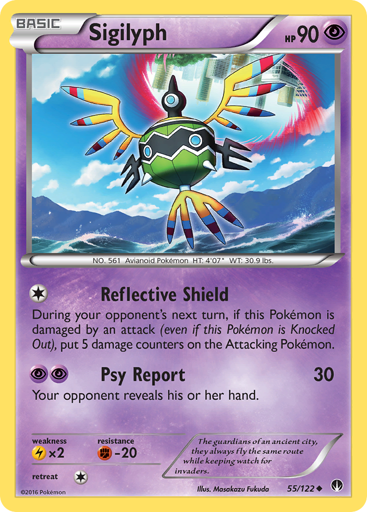 Sigilyph (55/122) [XY: BREAKpoint] | Exor Games Bridgewater