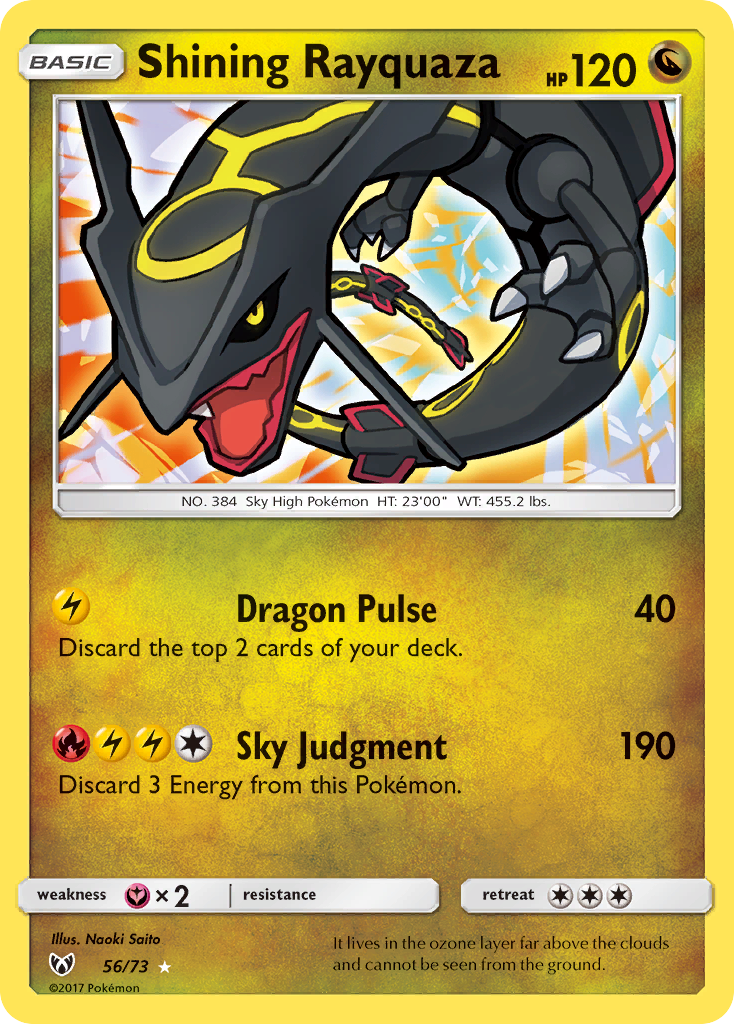 Shining Rayquaza (56/73) [Sun & Moon: Shining Legends] | Exor Games Bridgewater