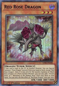 Red Rose Dragon (Blue) [LDS2-EN108] Ultra Rare | Exor Games Bridgewater