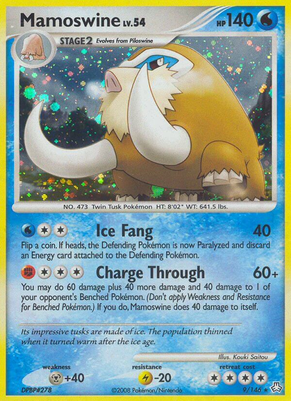 Mamoswine (9/146) (Theme Deck Exclusive) [Diamond & Pearl: Legends Awakened] | Exor Games Bridgewater