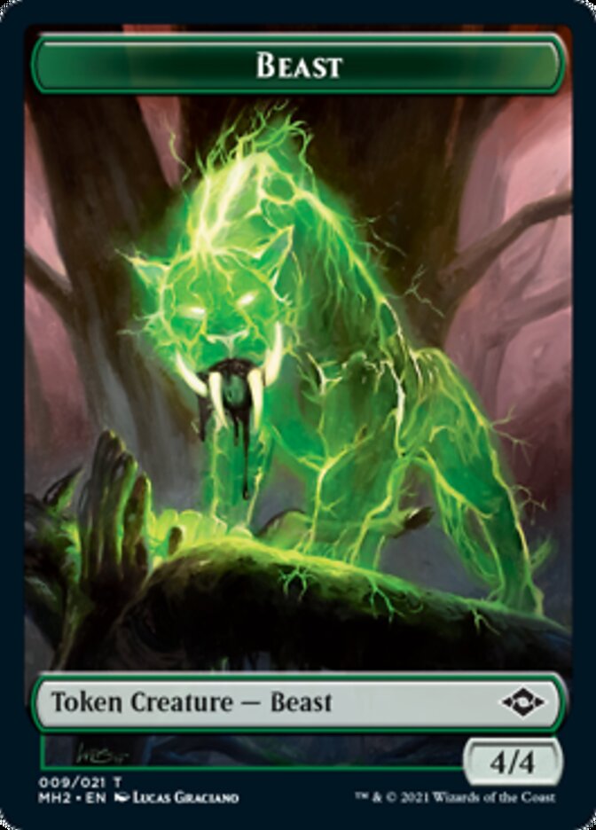 Beast Token [Modern Horizons 2 Tokens] | Exor Games Bridgewater