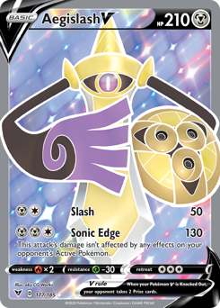 Aegislash V (177/185) [Sword & Shield: Vivid Voltage] | Exor Games Bridgewater