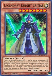 Legendary Knight Critias [DRL3-EN056] Ultra Rare | Exor Games Bridgewater