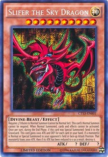 Slifer the Sky Dragon [CT13-EN001] Secret Rare | Exor Games Bridgewater