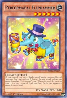 Performapal Elephammer [MP16-EN002] Rare | Exor Games Bridgewater