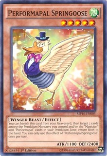 Performapal Springoose [MP16-EN005] Common | Exor Games Bridgewater