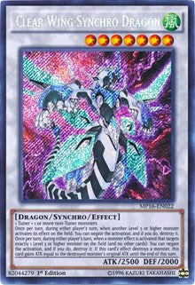 Clear Wing Synchro Dragon [MP16-EN022] Secret Rare | Exor Games Bridgewater