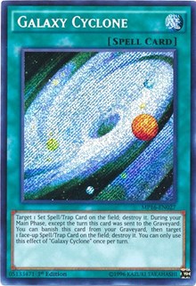 Galaxy Cyclone [MP16-EN027] Secret Rare | Exor Games Bridgewater