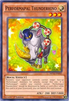 Performapal Thunderhino [MP16-EN045] Common | Exor Games Bridgewater
