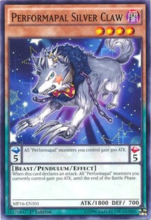 Performapal Silver Claw [MP16-EN101] Common | Exor Games Bridgewater