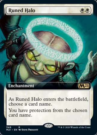 Runed Halo (Extended Art) [Core Set 2021] | Exor Games Bridgewater