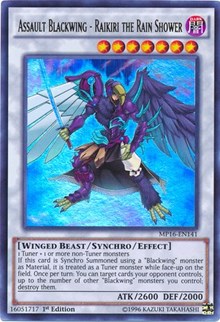 Assault Blackwing - Raikiri the Rain Shower [MP16-EN141] Ultra Rare | Exor Games Bridgewater