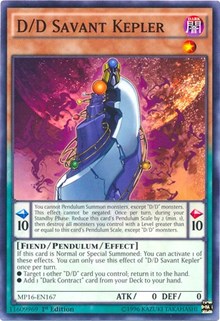 D/D Savant Kepler [MP16-EN167] Common | Exor Games Bridgewater
