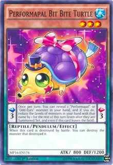 Performapal Bit Bite Turtle [MP16-EN176] Common | Exor Games Bridgewater