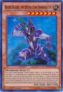 Buster Blader, the Destruction Swordmaster [MP16-EN189] Ultra Rare | Exor Games Bridgewater