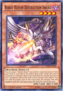Robot Buster Destruction Sword [MP16-EN192] Common | Exor Games Bridgewater