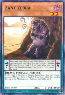 Zany Zebra [MP16-EN209] Common | Exor Games Bridgewater