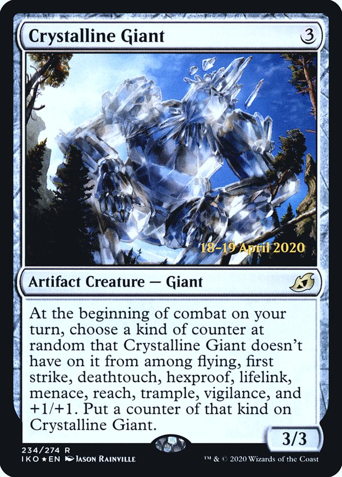 Crystalline Giant  [Ikoria: Lair of Behemoths Prerelease Promos] | Exor Games Bridgewater