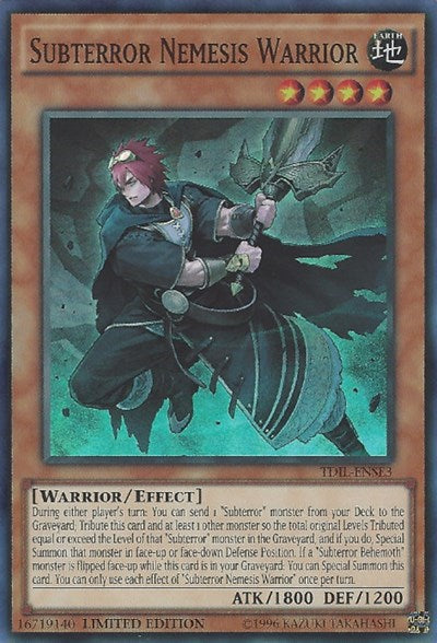 Subterror Nemesis Warrior [TDIL-ENSE3] Super Rare | Exor Games Bridgewater