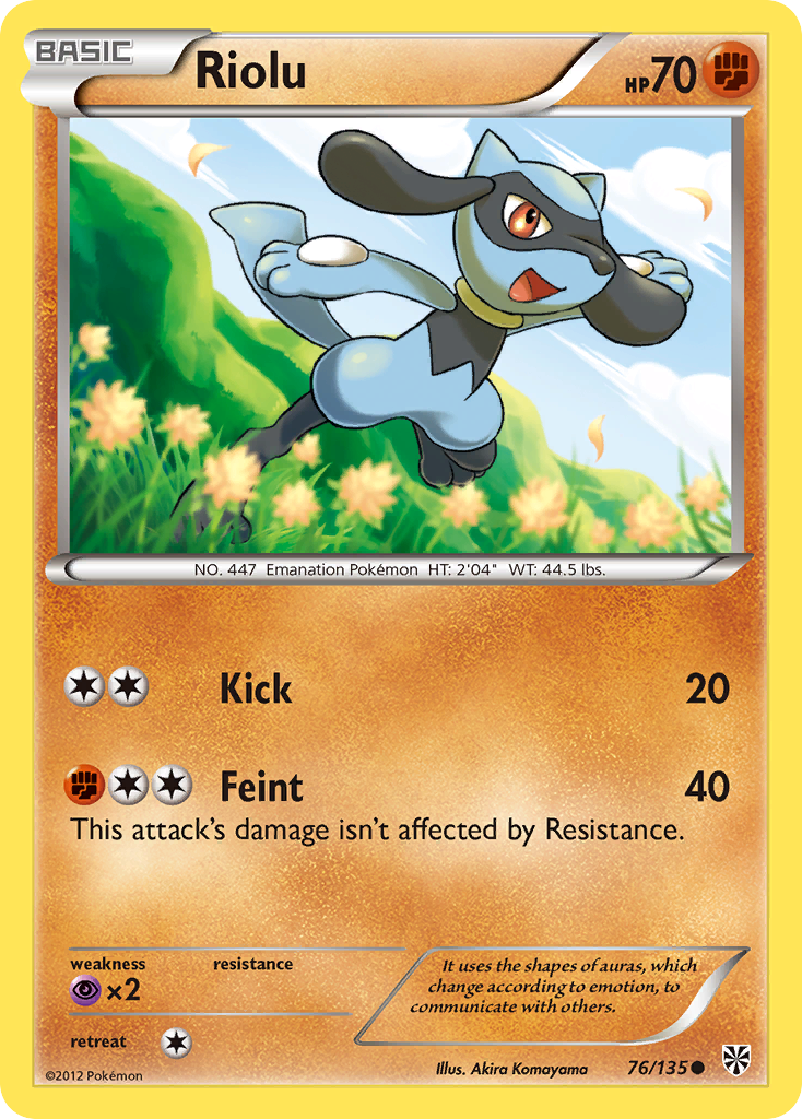 Riolu (76/135) [Black & White: Plasma Storm] | Exor Games Bridgewater