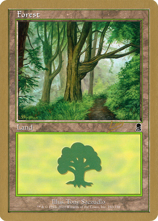 Forest (rl350) (Raphael Levy) [World Championship Decks 2002] | Exor Games Bridgewater