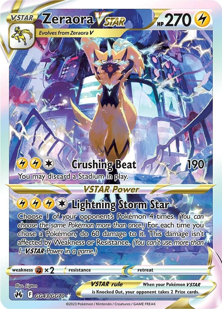 Zeraora VSTAR (GG43/GG70) [Sword & Shield: Crown Zenith] | Exor Games Bridgewater