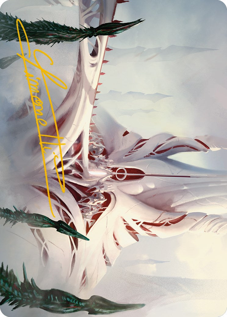 The Fair Basilica Art Card (Gold-Stamped Signature) [Phyrexia: All Will Be One Art Series] | Exor Games Bridgewater