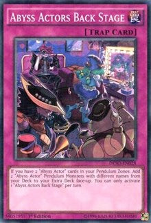 Abyss Actors Back Stage [DESO-EN028] Super Rare | Exor Games Bridgewater