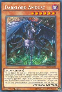 Darklord Amdusc [DESO-EN033] Secret Rare | Exor Games Bridgewater