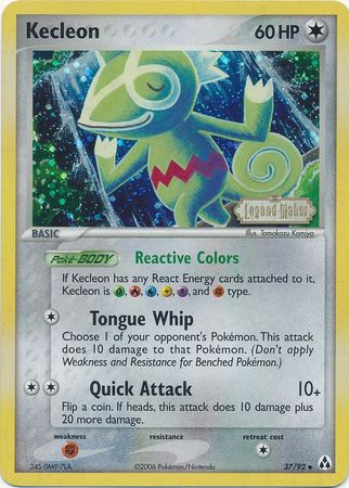 Kecleon (37/92) (Stamped) [EX: Legend Maker] | Exor Games Bridgewater