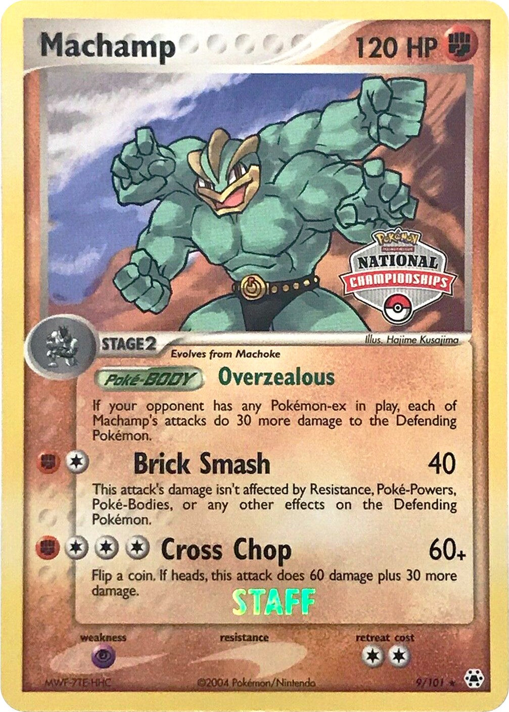 Machamp (9/101) (National Championships Promo) (Staff) [EX: Hidden Legends] | Exor Games Bridgewater