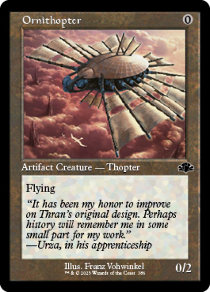 Ornithopter (Retro) [Dominaria Remastered] | Exor Games Bridgewater