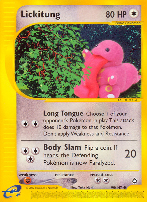 Lickitung (90/147) [Aquapolis] | Exor Games Bridgewater